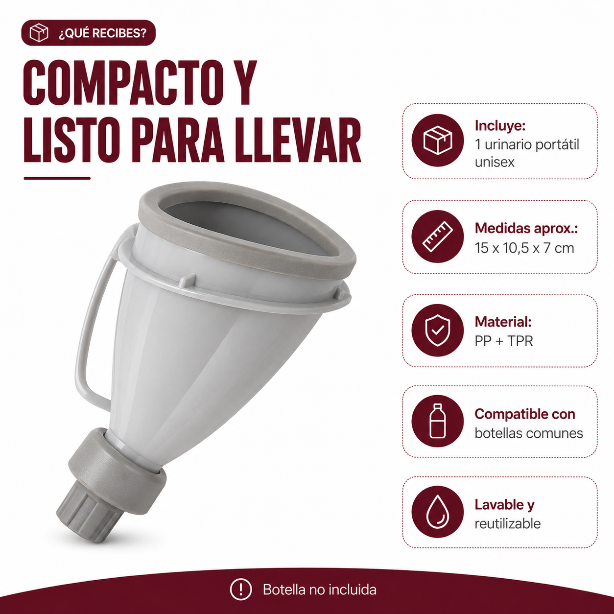 URINAL PORTATIL: CUANDO LAS GANAS NO PUEDEN ESPERAR