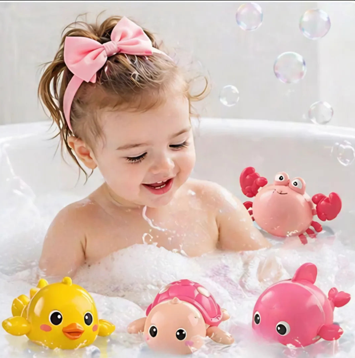 SET X 4 Amiguitos acuáticos para niños que aman jugar