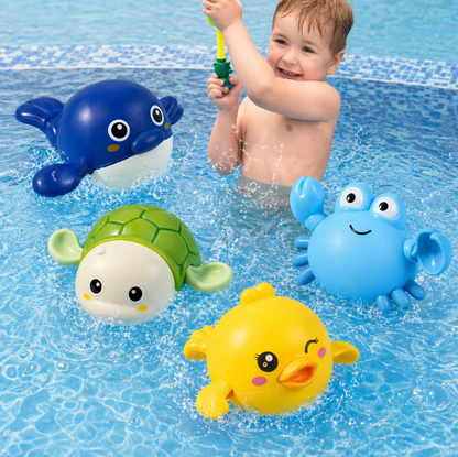 SET X 4 Amiguitos acuáticos para niños que aman jugar