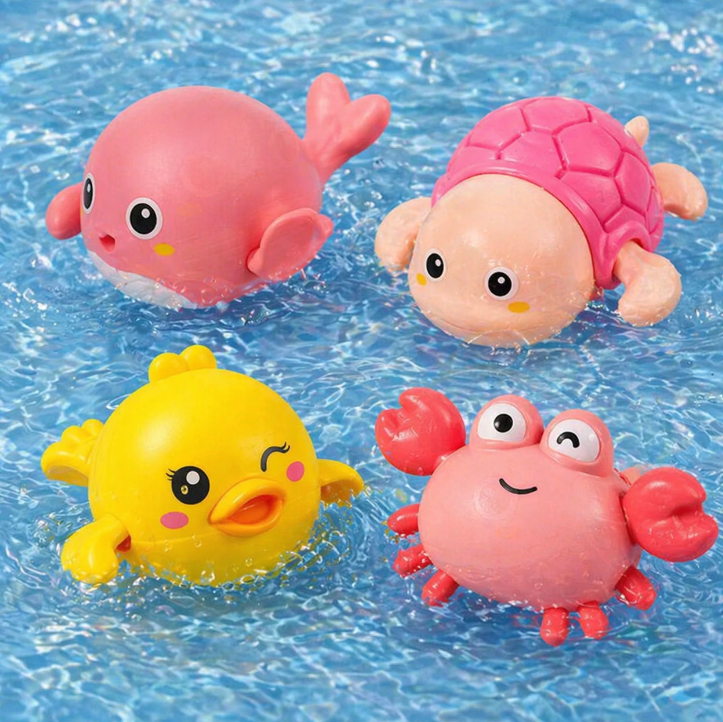 SET X 4 Amiguitos acuáticos para niños que aman jugar