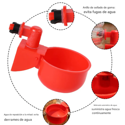 Set x 5 Bebedero AutoFresh para Aves de Corral