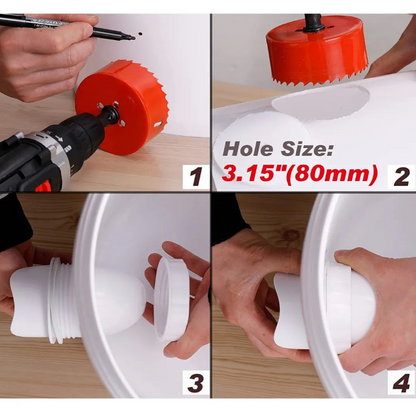 Set X 4 Comedero AutoFeed Anti-Desperdicio Para Aves de Corral