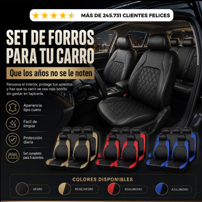 Set de forros para tu carro: haz que se vea cuidado otra vez