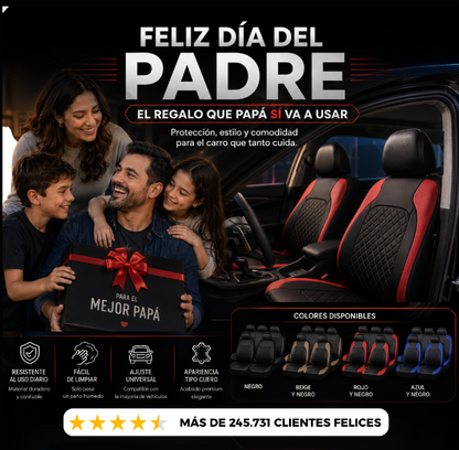 SET X5 FORROS: Para ese papá que quiere su carro limpio, cuidado y elegante