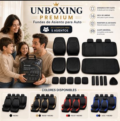 SET X5 FORROS: Para ese papá que quiere su carro limpio, cuidado y elegante