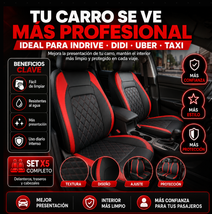 SET FORROS X5: Tu carro también vende tu servicio