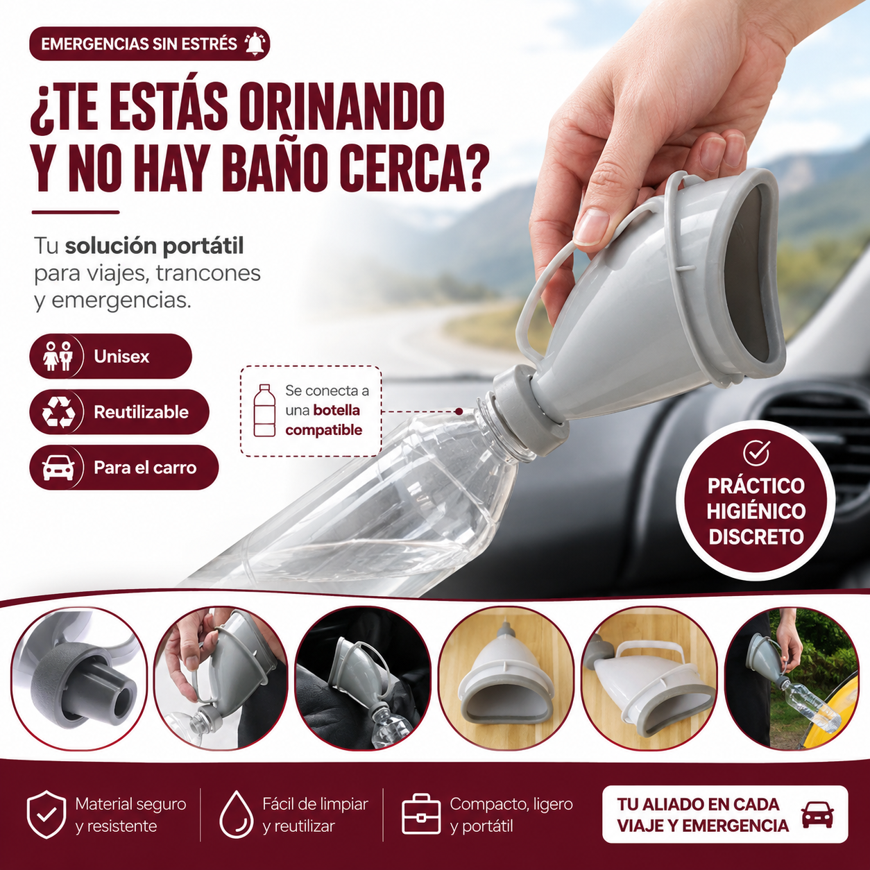 URINAL PORTATIL: CUANDO LAS GANAS NO PUEDEN ESPERAR