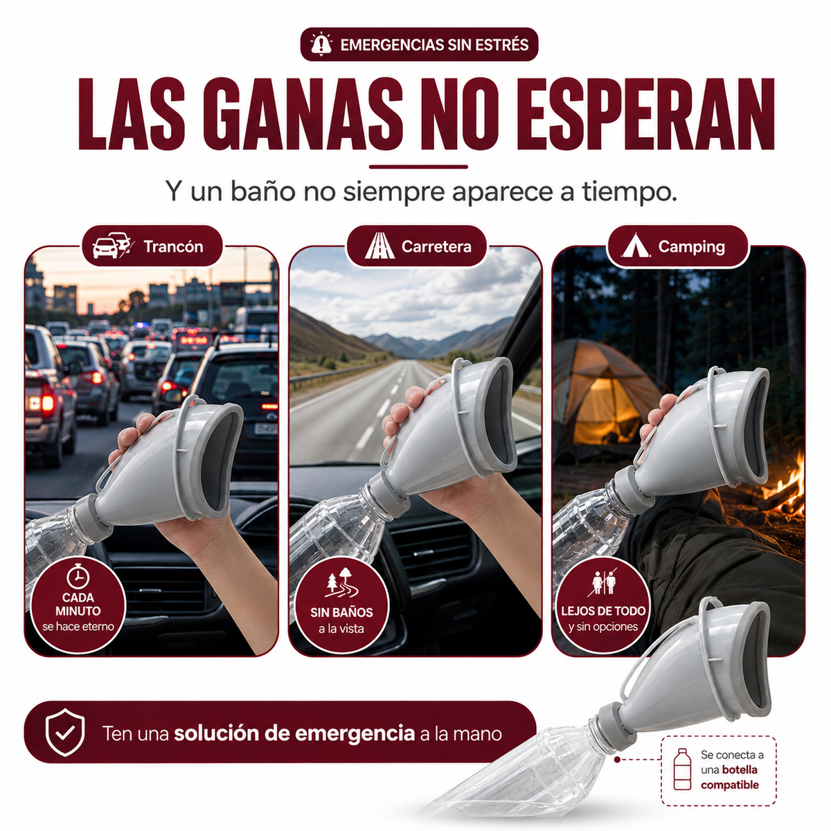 URINAL PORTATIL: CUANDO LAS GANAS NO PUEDEN ESPERAR
