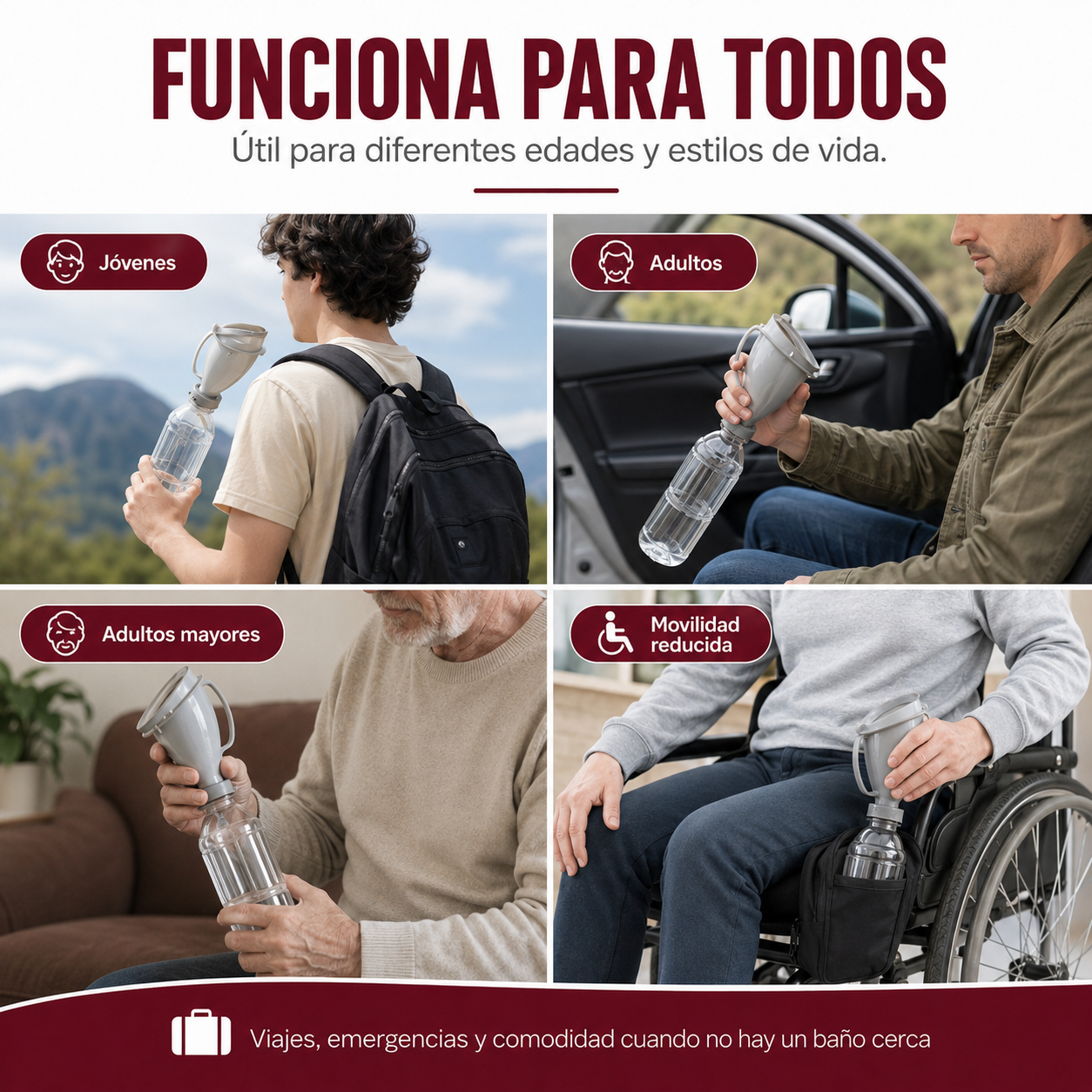 URINAL PORTATIL: CUANDO LAS GANAS NO PUEDEN ESPERAR