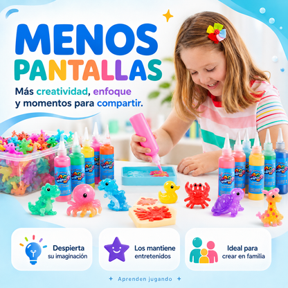 1 Kit de Figuritas Mágicas de Gel