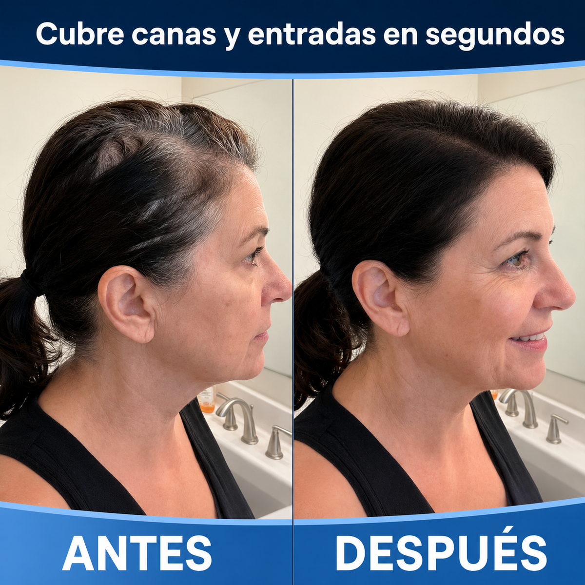 Polvos de Cobertura Capilar: raíces perfectas sin ir al salón.