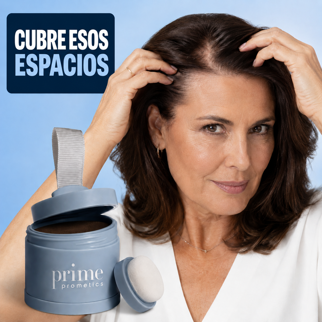 Polvos de Cobertura Capilar: raíces perfectas sin ir al salón.