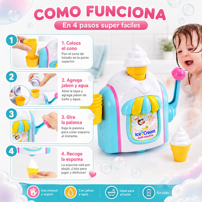 MÁQUINA DE HELADOS DE ESPUMA: CONVIERTE SU BAÑO EN UNA HELADERÍA