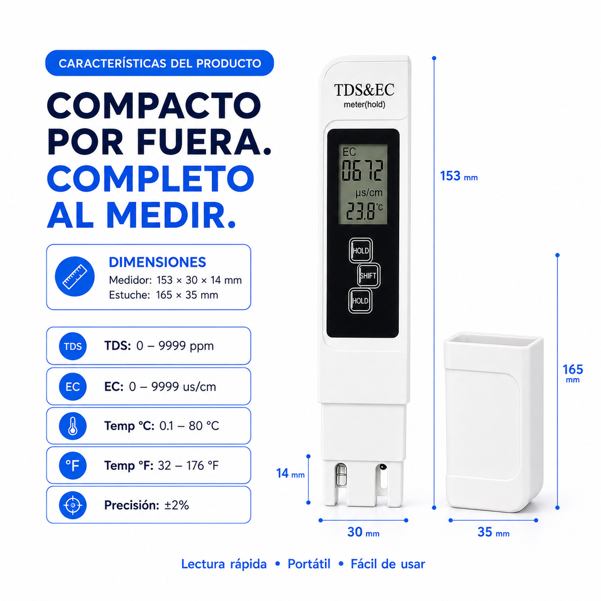 MEDIDOR DE AGUA PORTATIL