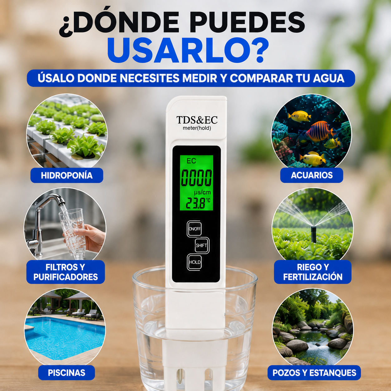 MEDIDOR DE AGUA PORTATIL