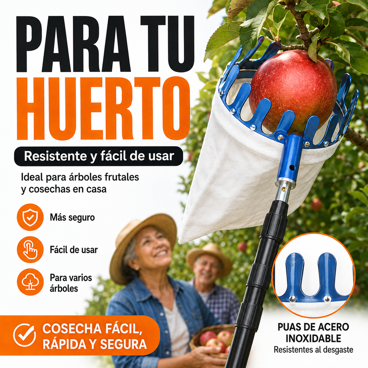 CESTA RECOLECTRORA DE FRUTAS