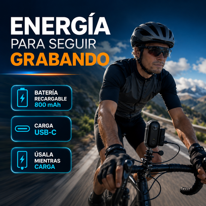 Cámara Portátil 4K con WiFi y Accesorios