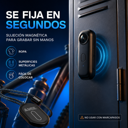 Cámara Portátil 4K con WiFi y Accesorios