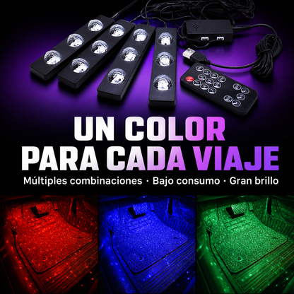 Luces LED RGB para Carro: enciende tu estilo