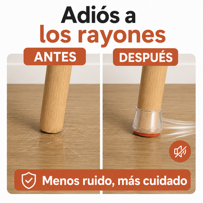 Fundas silenciosas para patas de mesas y sillas