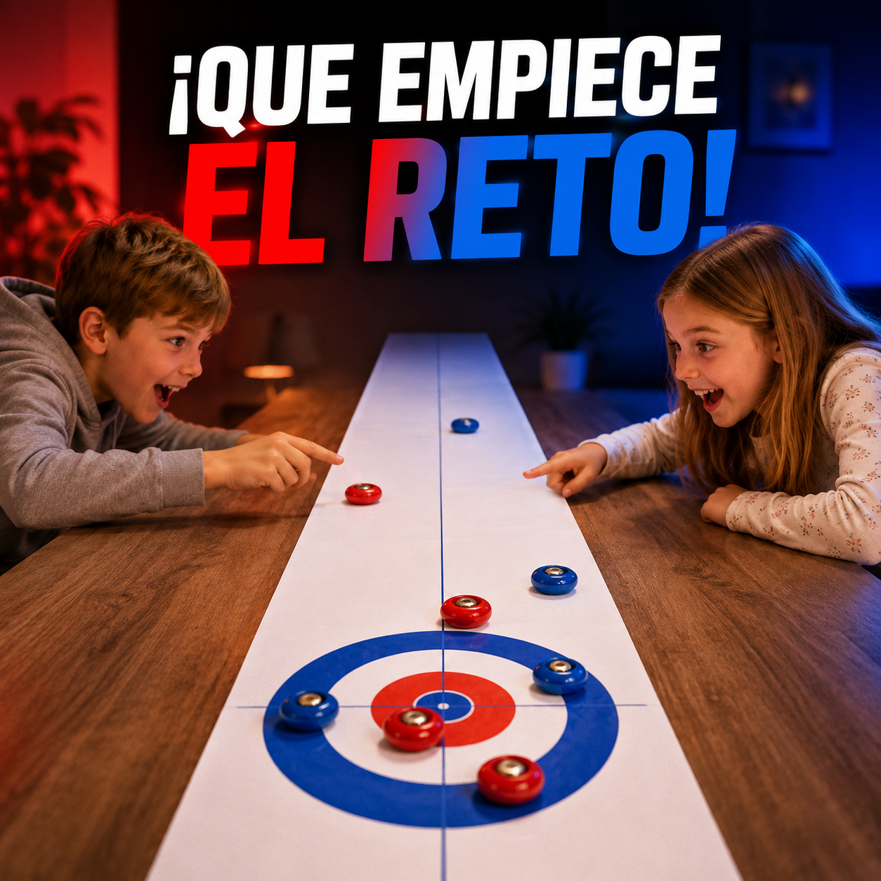 Juego de curling de mesa
