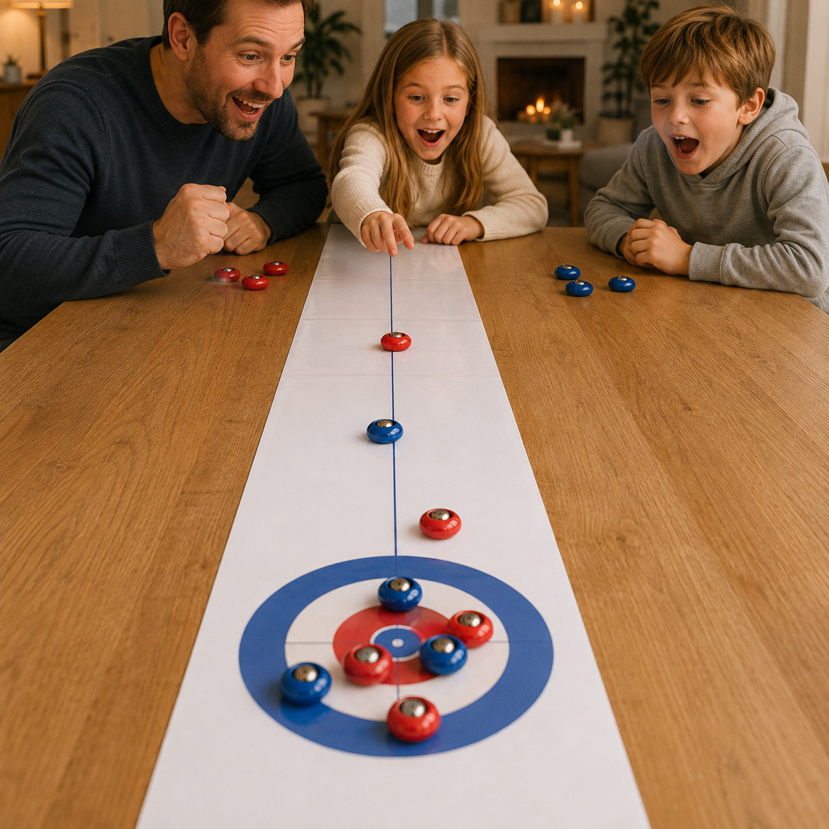 Juego de curling de mesa
