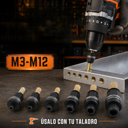 Kit de tuercas remachables - 7 medidas