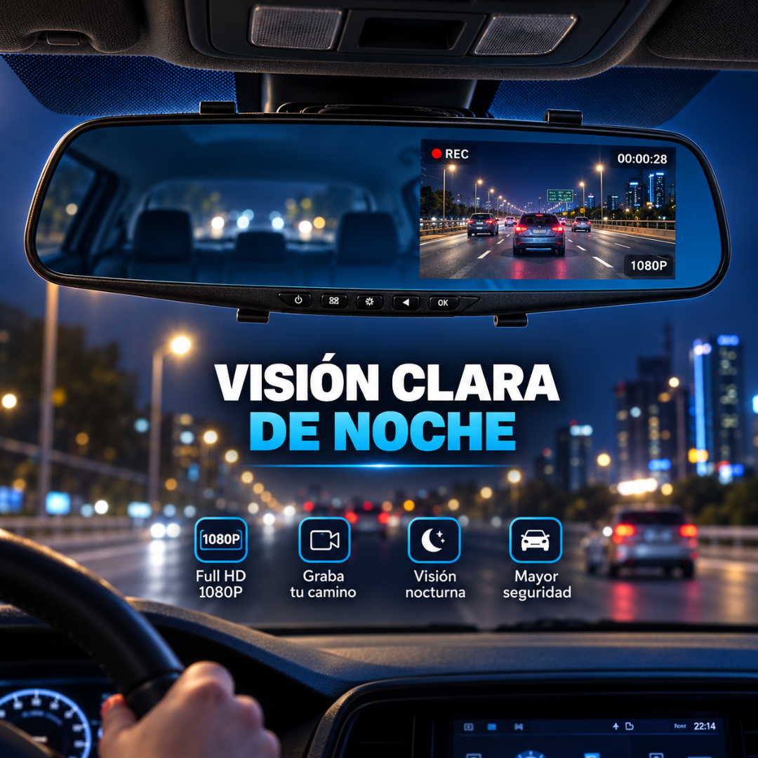 Retrovisor Cámara Edición DVR 32GB