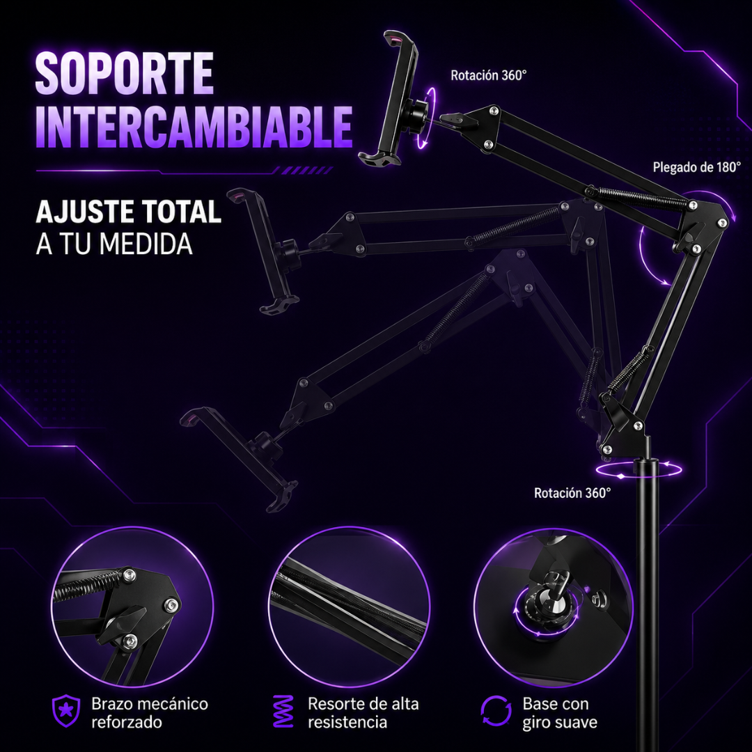 SOPORTE  GAMER PARA CELULAR Y TABLET