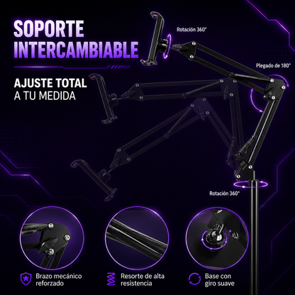 SOPORTE  GAMER PARA CELULAR Y TABLET