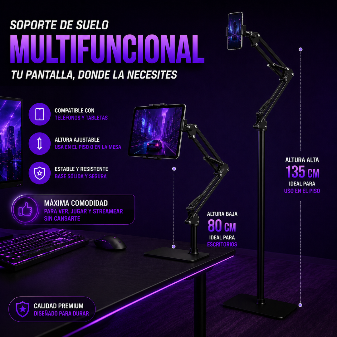 SOPORTE  GAMER PARA CELULAR Y TABLET