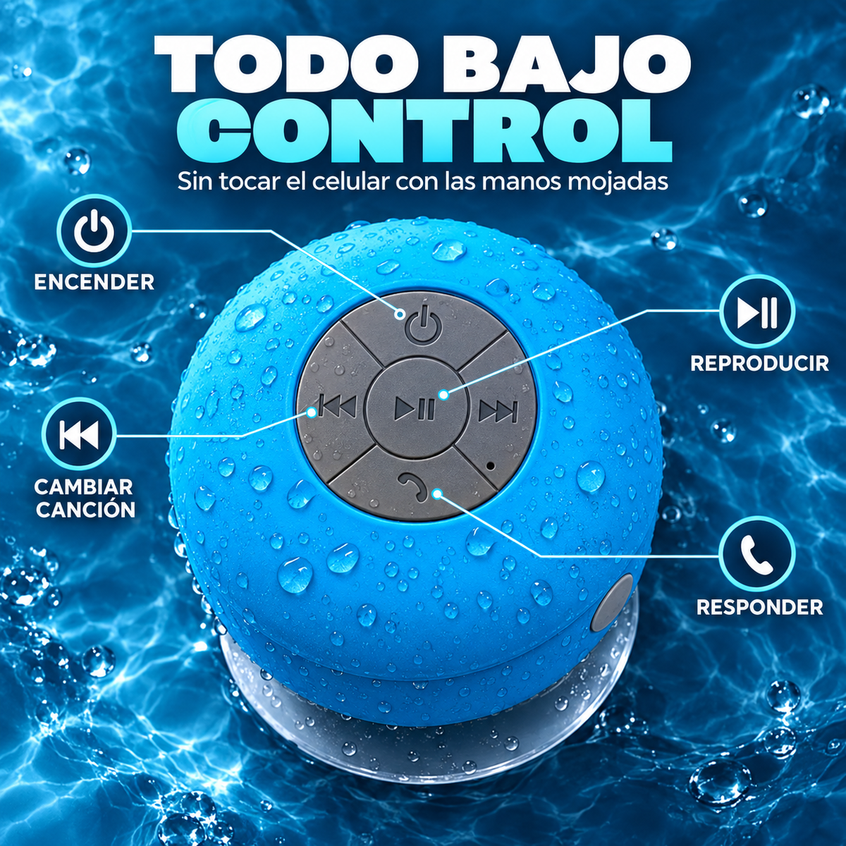 ALTAVOZ BLUETOOTH A PRUEBA DE AGUA
