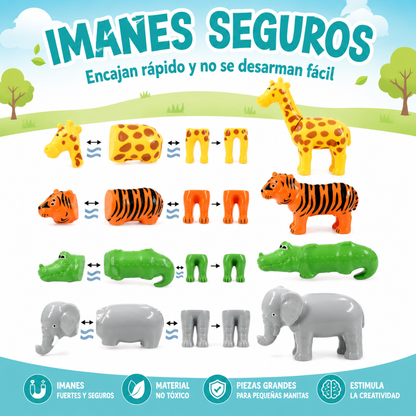 Animalitos Magnéticos Combinables – Set x4